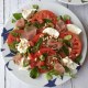 Salade de tomates mozzarela jambon