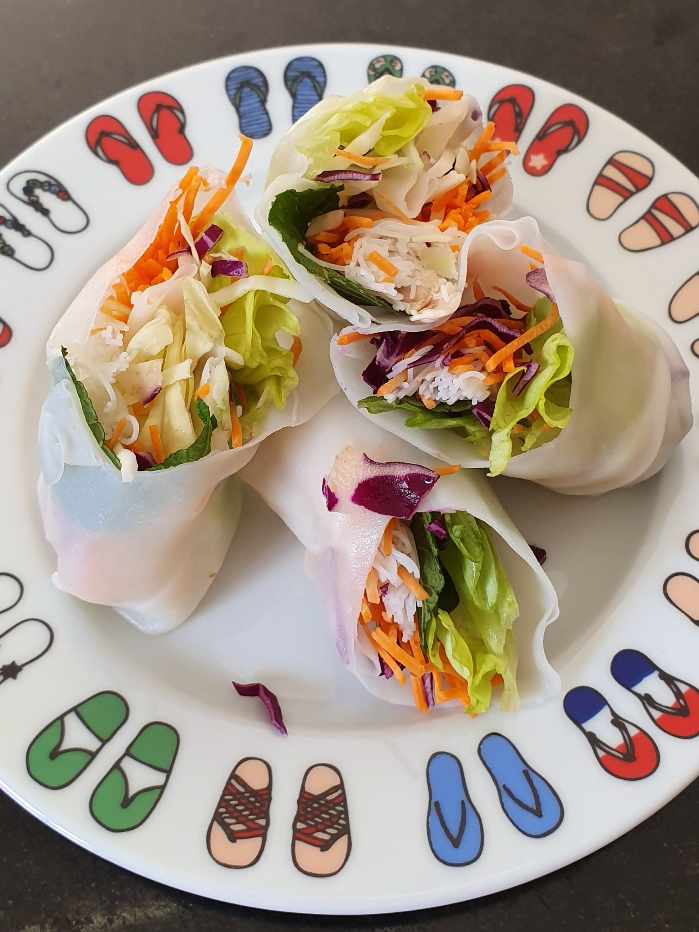 Rouleaux de printemps aux crudités