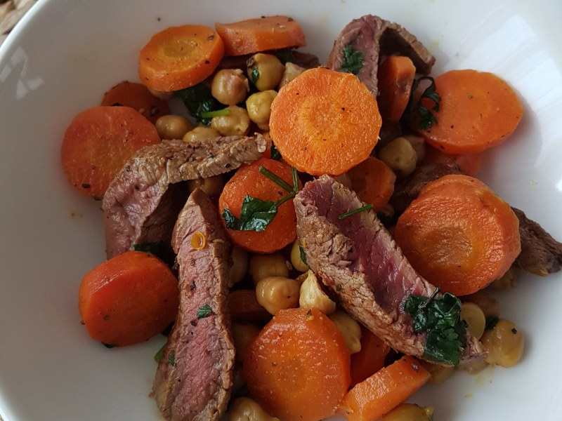 Boeuf carottes pois chiches