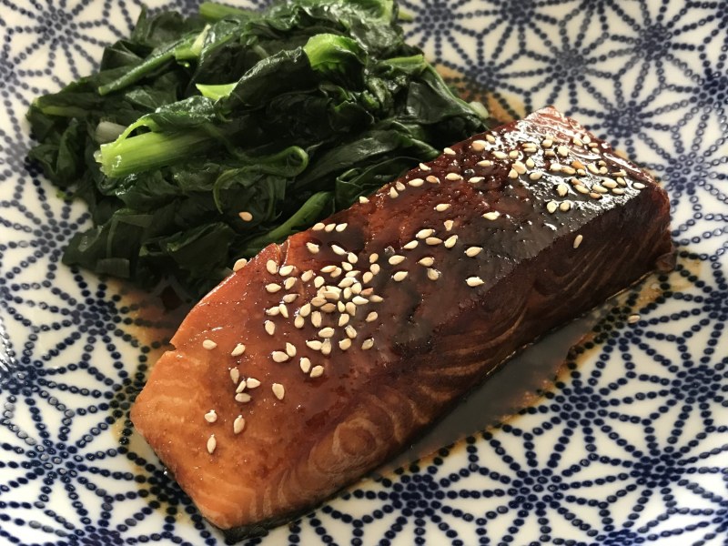 Pavé de saumon sauce Teriyaki