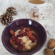 Porridge aux miel et noix