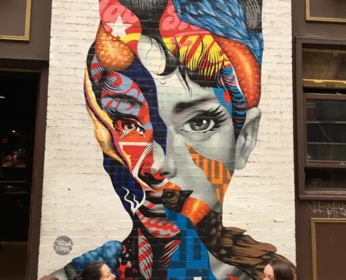 Fresque Audrey NYC Little Italy