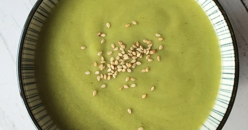 Velouté au vert de poireaux