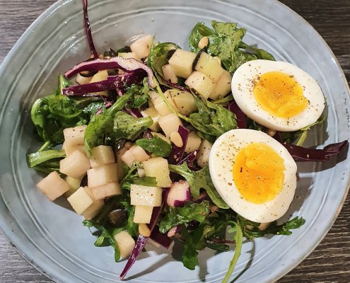 Salade de chou rave et chou rouge