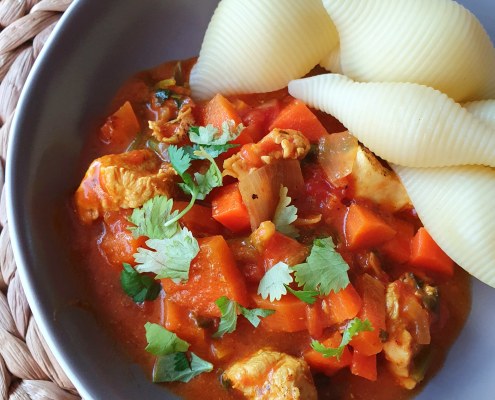 Curry de poulet aux carottes