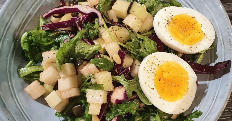 Salade de chou rave et chou rouge