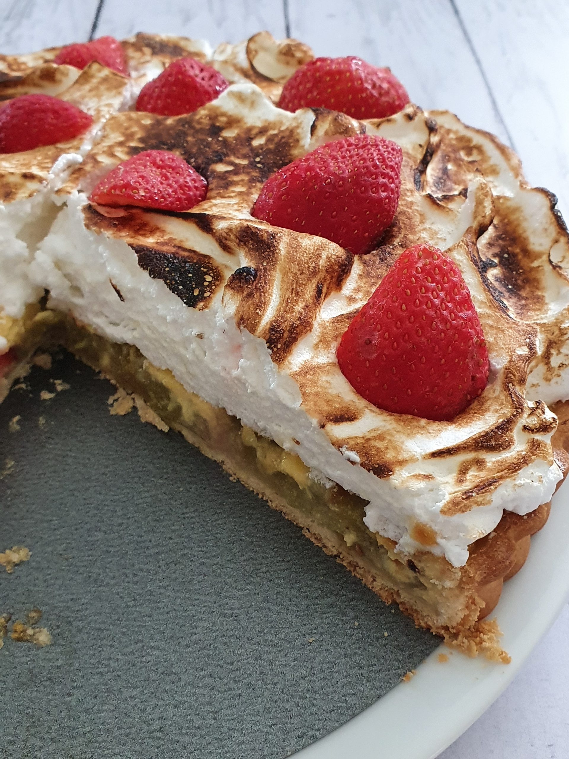 Tarte à la Rhubarbe meringuée | Audrey Cuisine