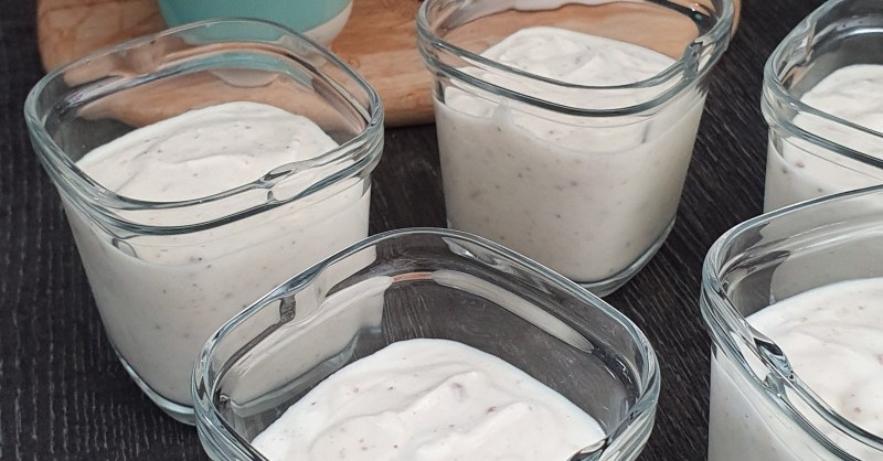 fromage blanc amandes fleur d'oranger