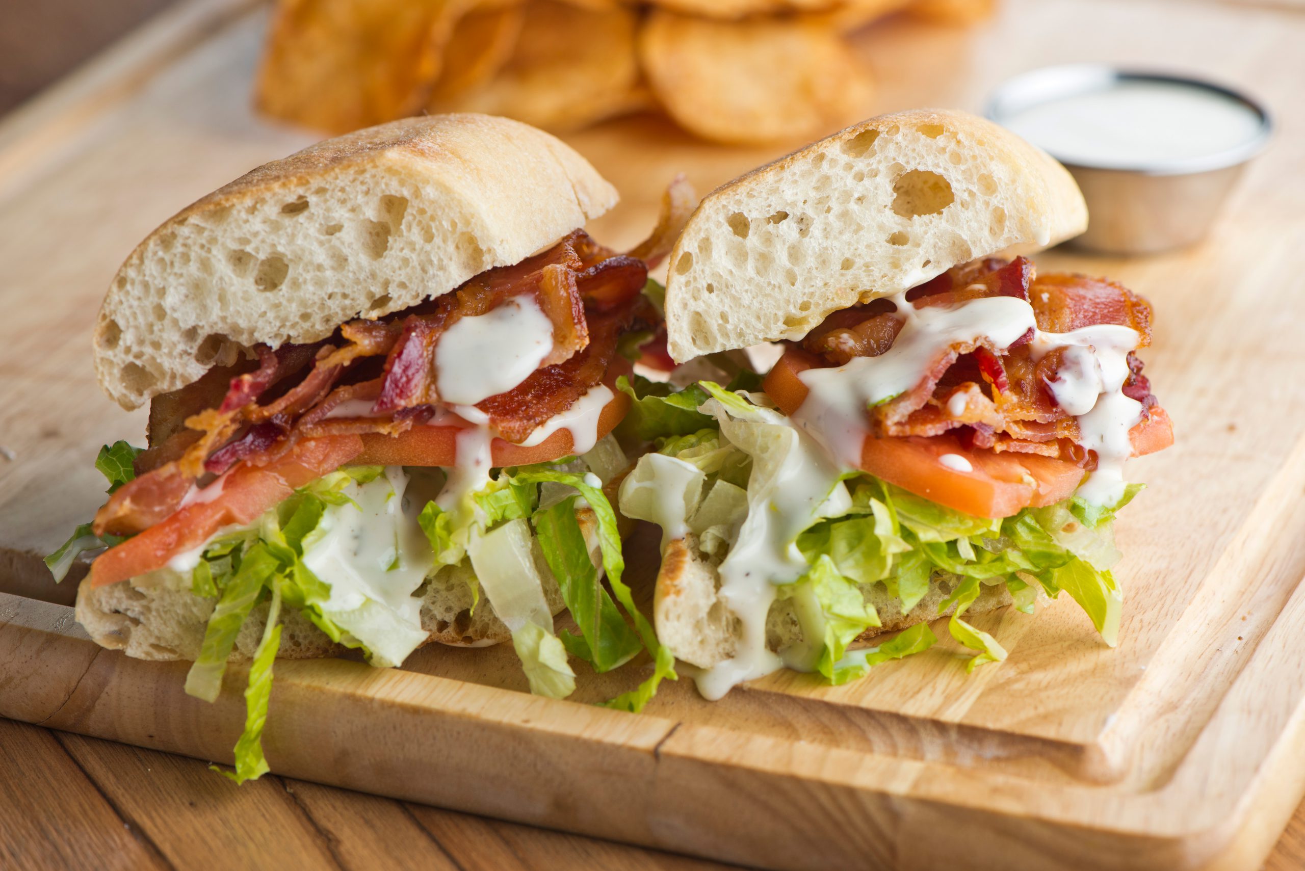 La salade BLT, Bacon Laitue Tomate