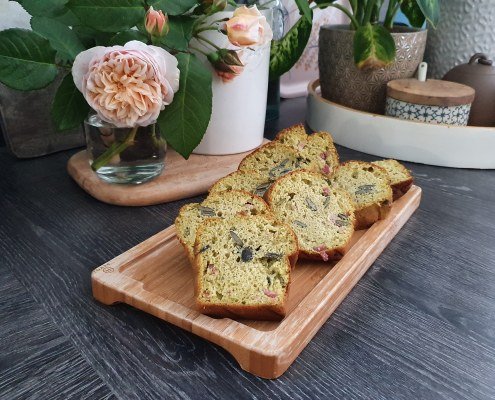 Cake pesto graines de courge