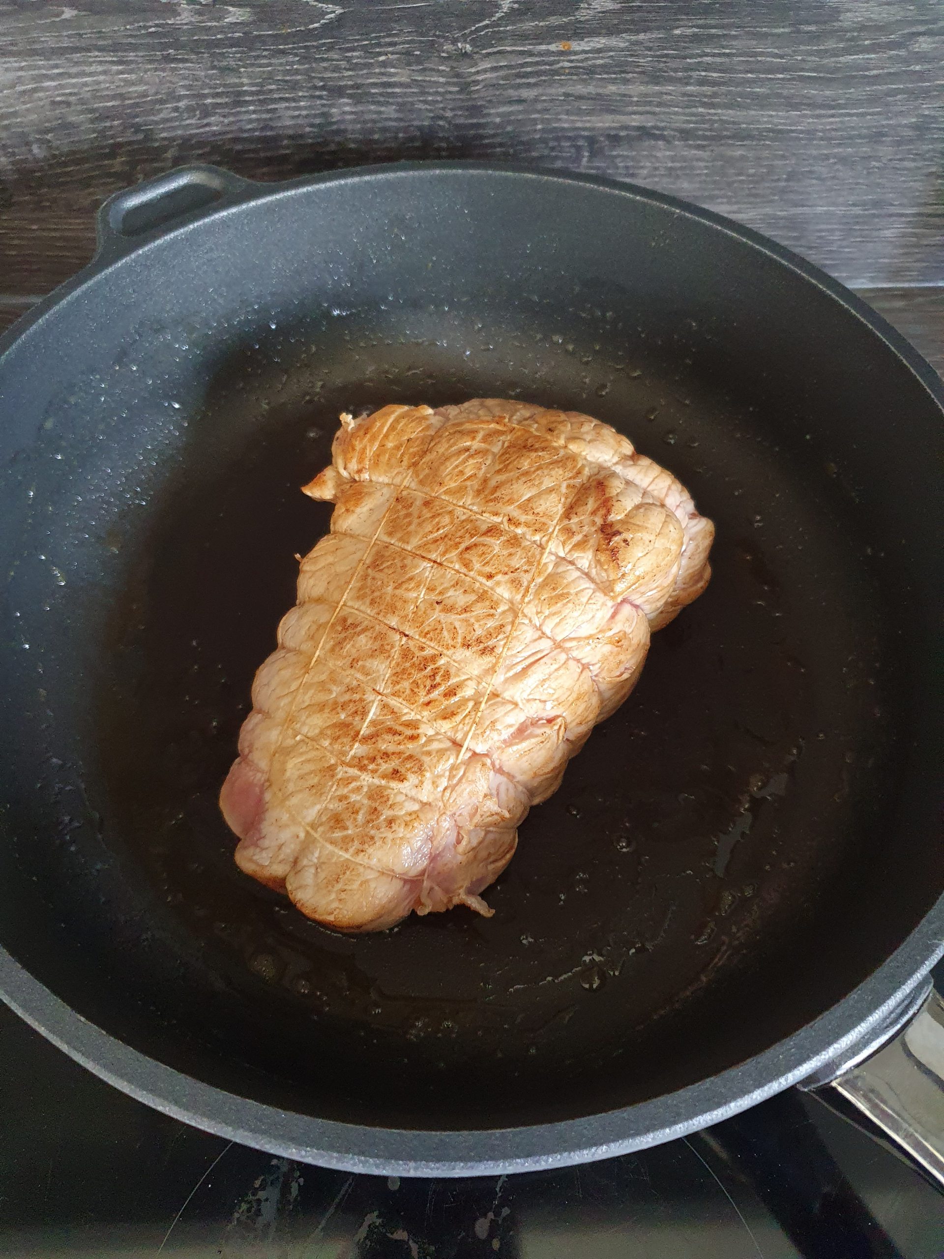 Rôti de veau, cuisson basse température