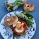 Bagels oeufs poivron