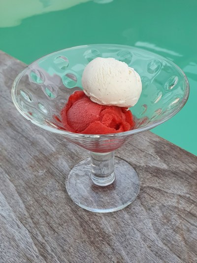 Sorbet maison à la fraise