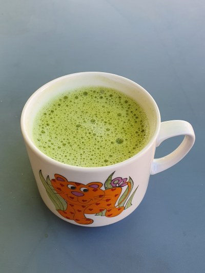 Thé matcha au lait