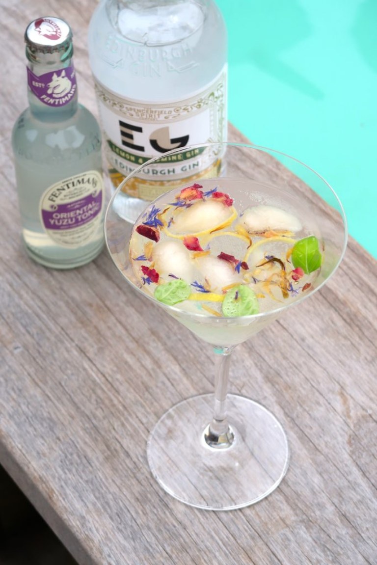 Gin Tonic yuzu, citron & jasmin Audrey Cuisine