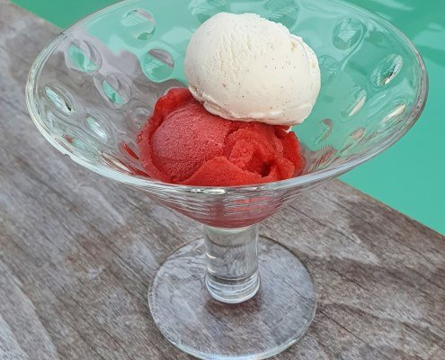 Sorbet maison à la fraise