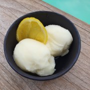 sorbet au citron jaune