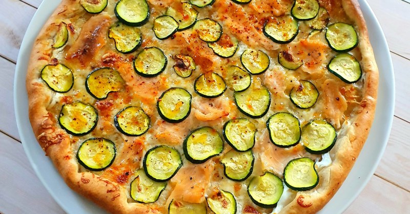 Tarte fine aux courgettes