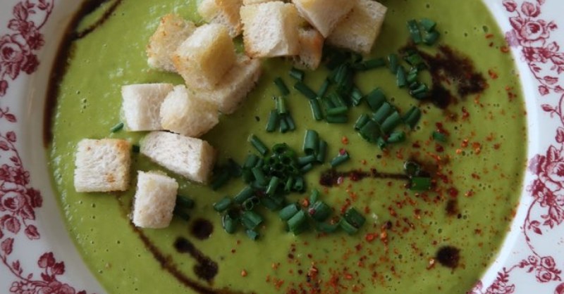 Velouté petits pois carottes