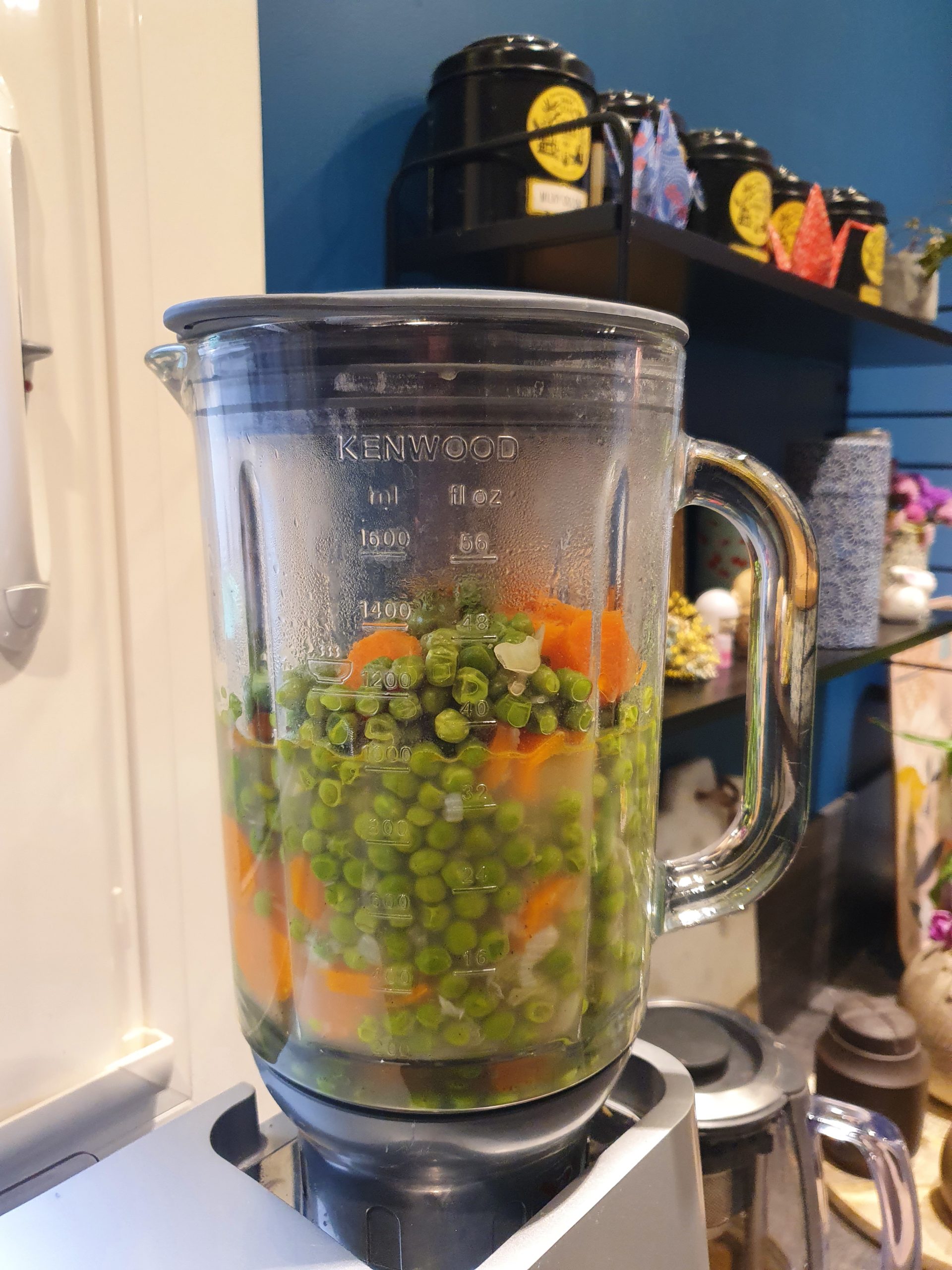 Velouté petits pois carottes