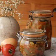 Ratatouille en conserve maison