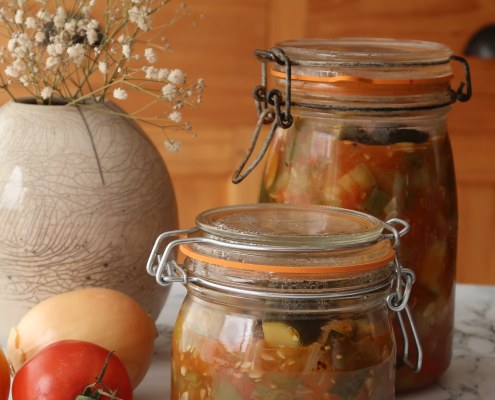 Ratatouille en conserve maison