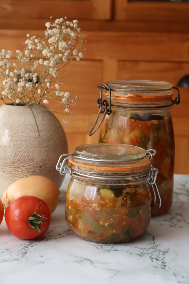 Ratatouille en conserve maison