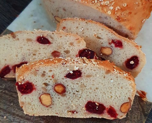 Pain sans gluten amandes cranberries