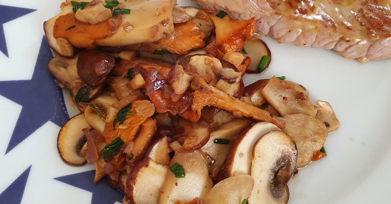 Escalope de veau crème et champignons