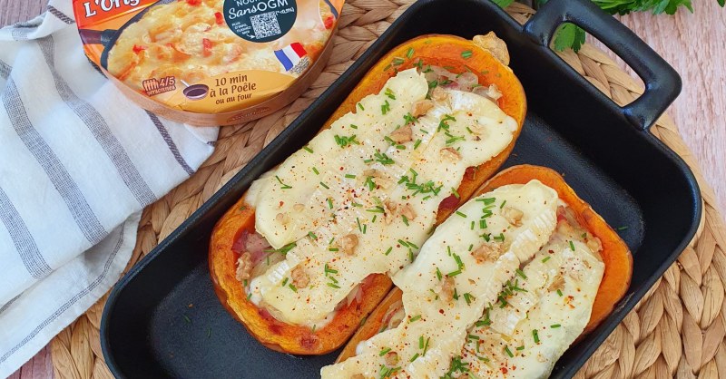 Courge butternut façon tartiflette