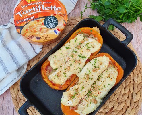 Courge butternut façon tartiflette