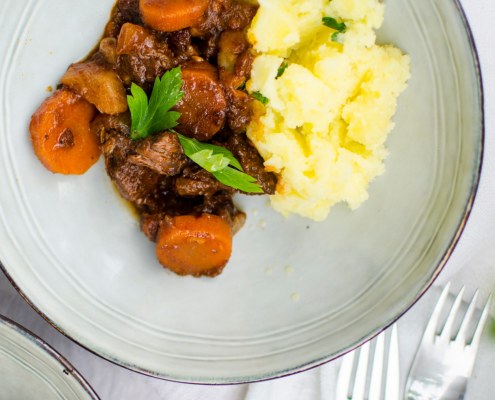 Boeuf bourguignon aux cèpes
