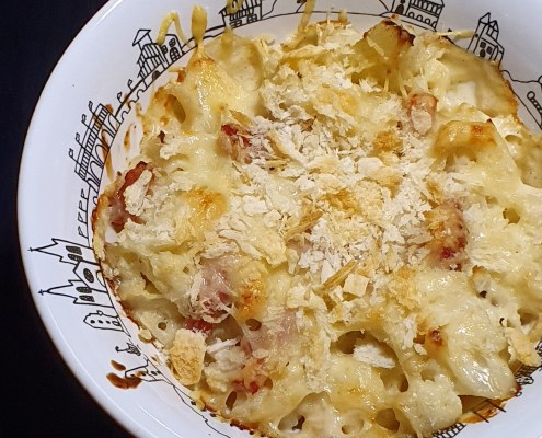 Gratin de chou fleur aux lardons