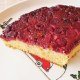 Gâteau aux framboises caramélisé