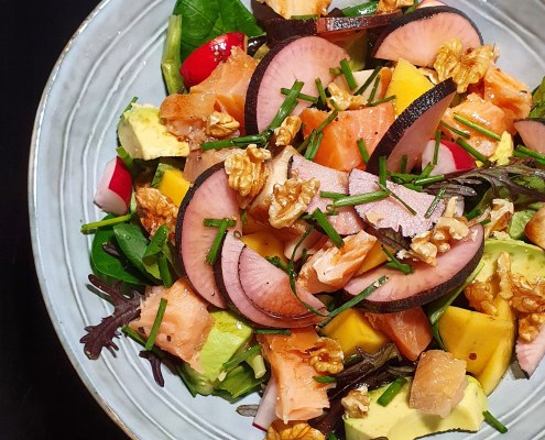 Salade Bowl au saumon fumé