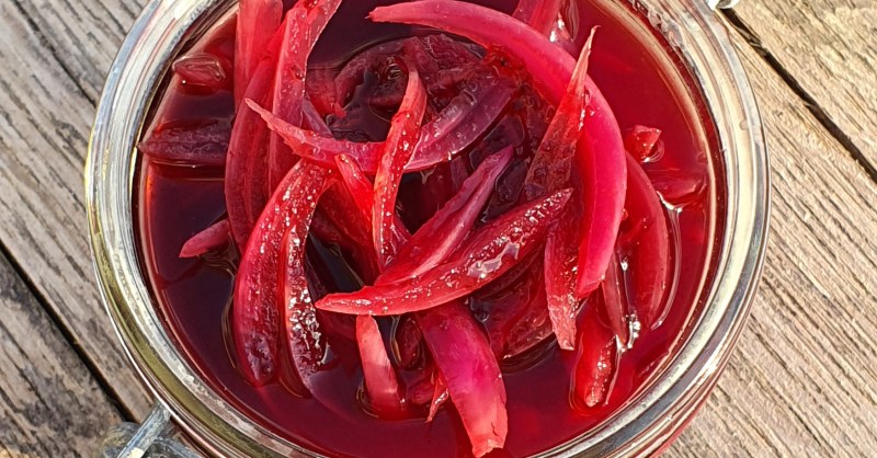 Pickles d'oignons rouges