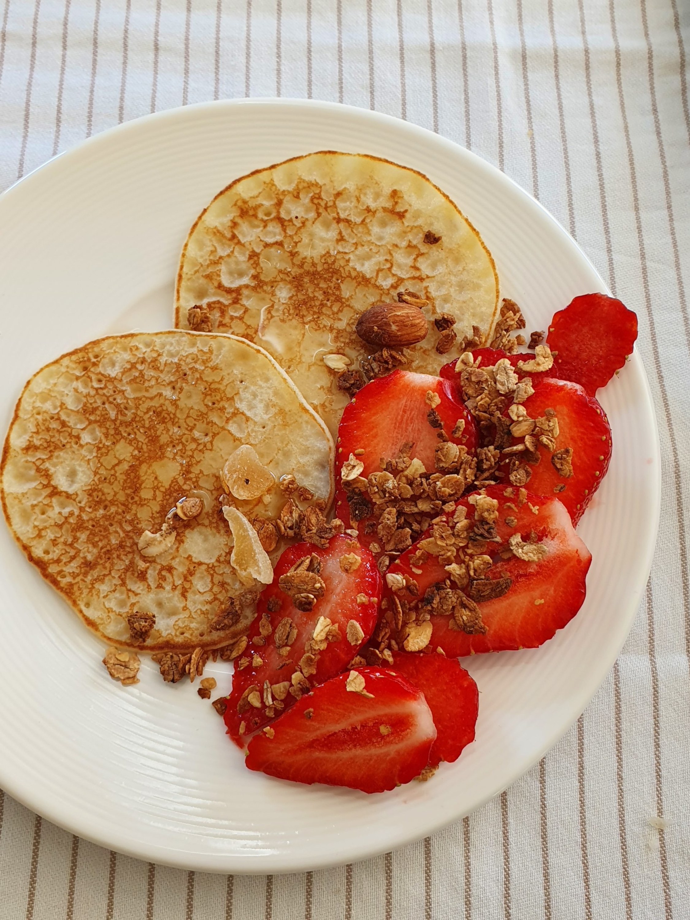 Pancakes sans gluten farine de riz complet