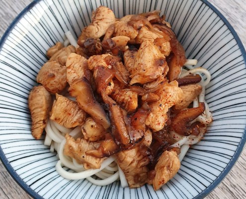 Poulet sauté aux Shiitakés