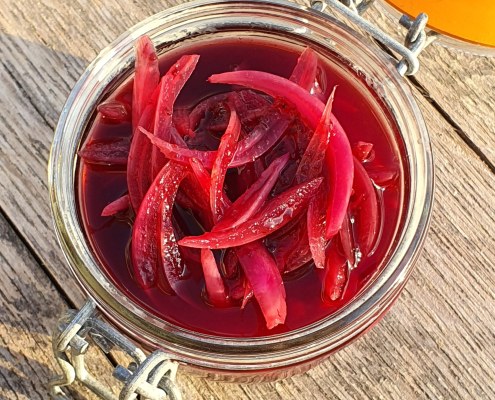 Pickles d'oignons rouges