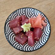 Tartare de thon au wasabi