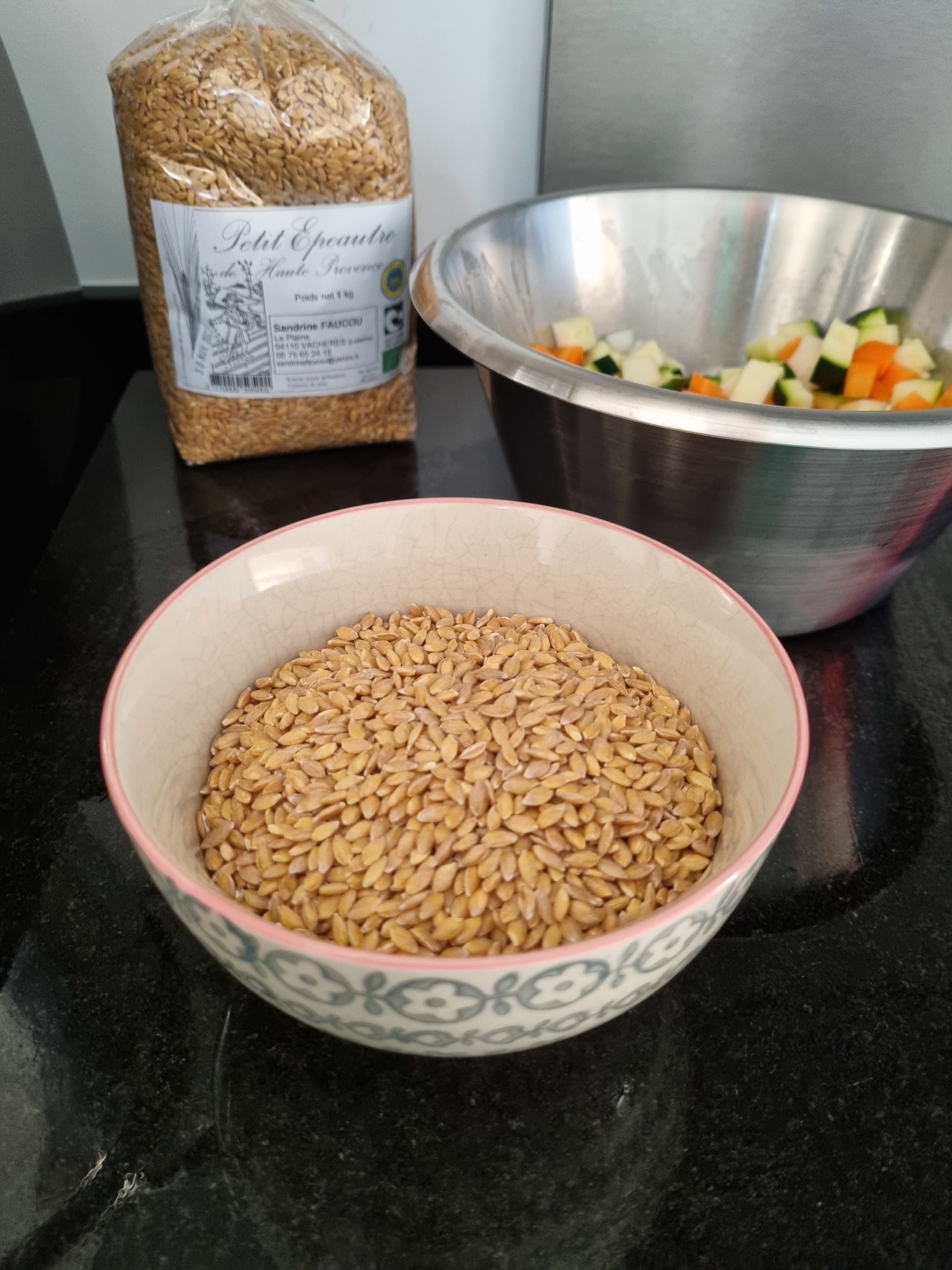 Risotto de petit épeautre aux légumes