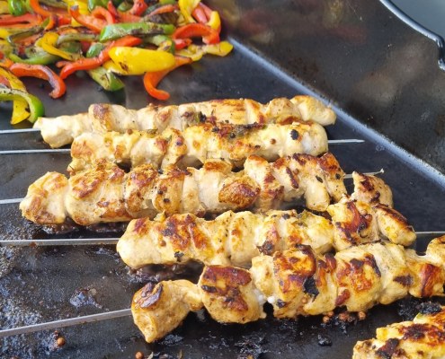 Brochettes de poulet au citron