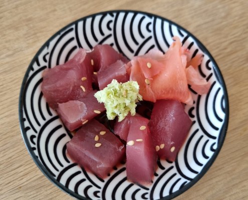 Tartare de thon au wasabi