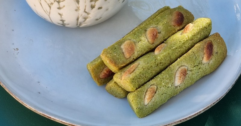 cookies sticks matcha chocolat blanc