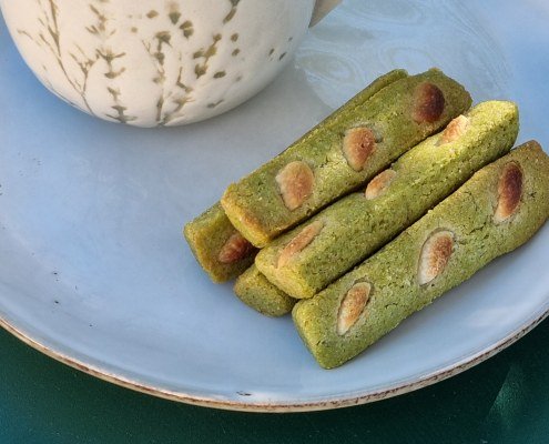 cookies sticks matcha chocolat blanc