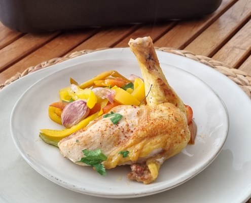 Poulet façon basquaise