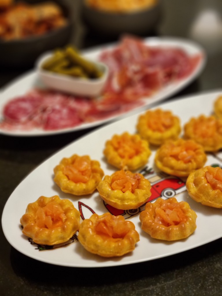 bouchées apéro au saumon fumé