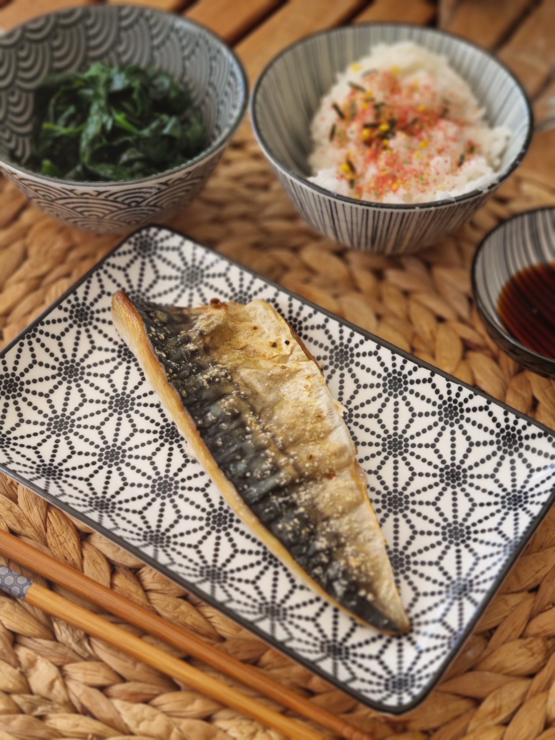 Maquereau grillé au sel et yuzu