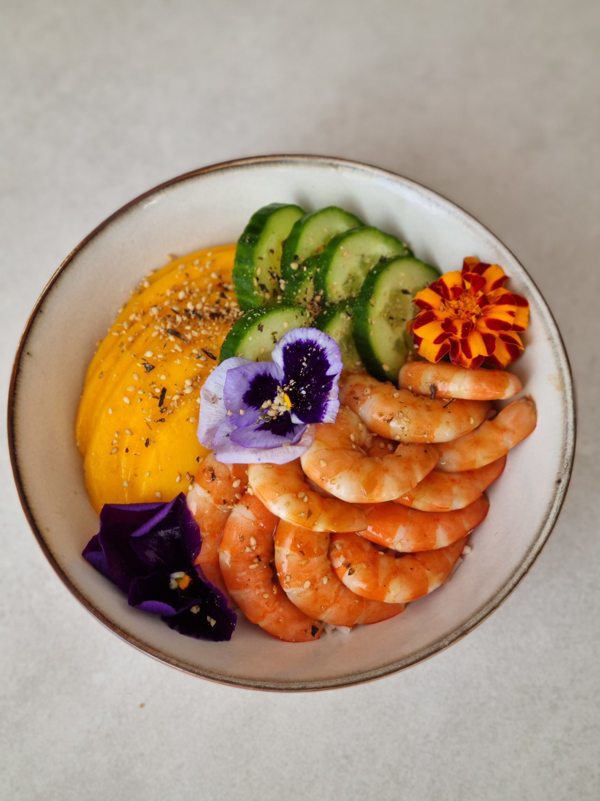 Poke-Bowl aux crevettes