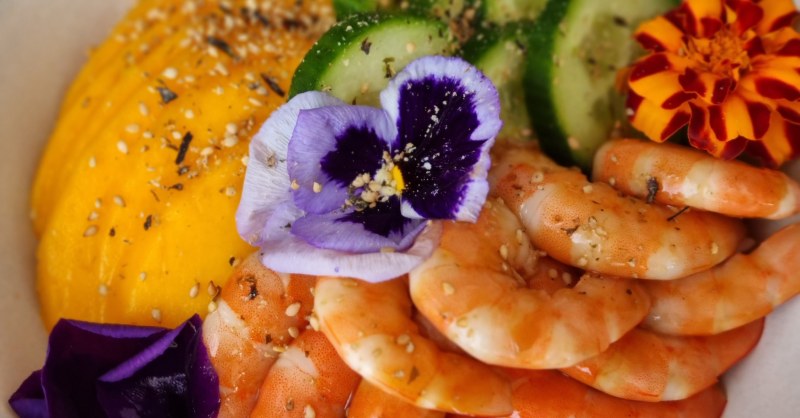 Poke Bowl Crevettes et mangues